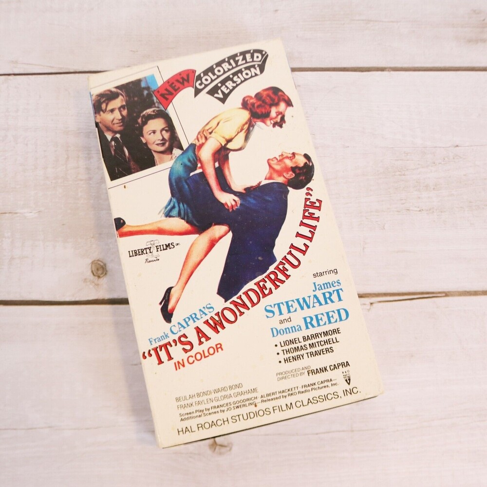 IT’S A WONDERFUL LIFE (1946) VHS 1987 Colorized Version